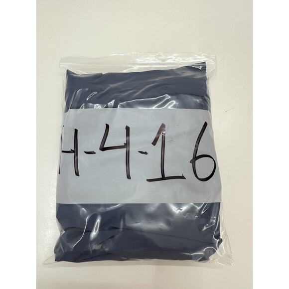 L.L. Bean Womens Jacket Size Petite Large Dark Blue Zip Up Hooded Trench Coat - Picture 12 of 12